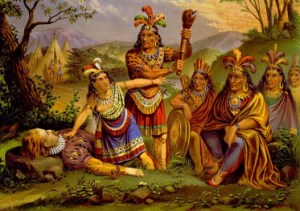 Pocahontas and John Smith